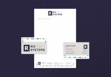 Briefpapier und Visitenkarten Rig Systems